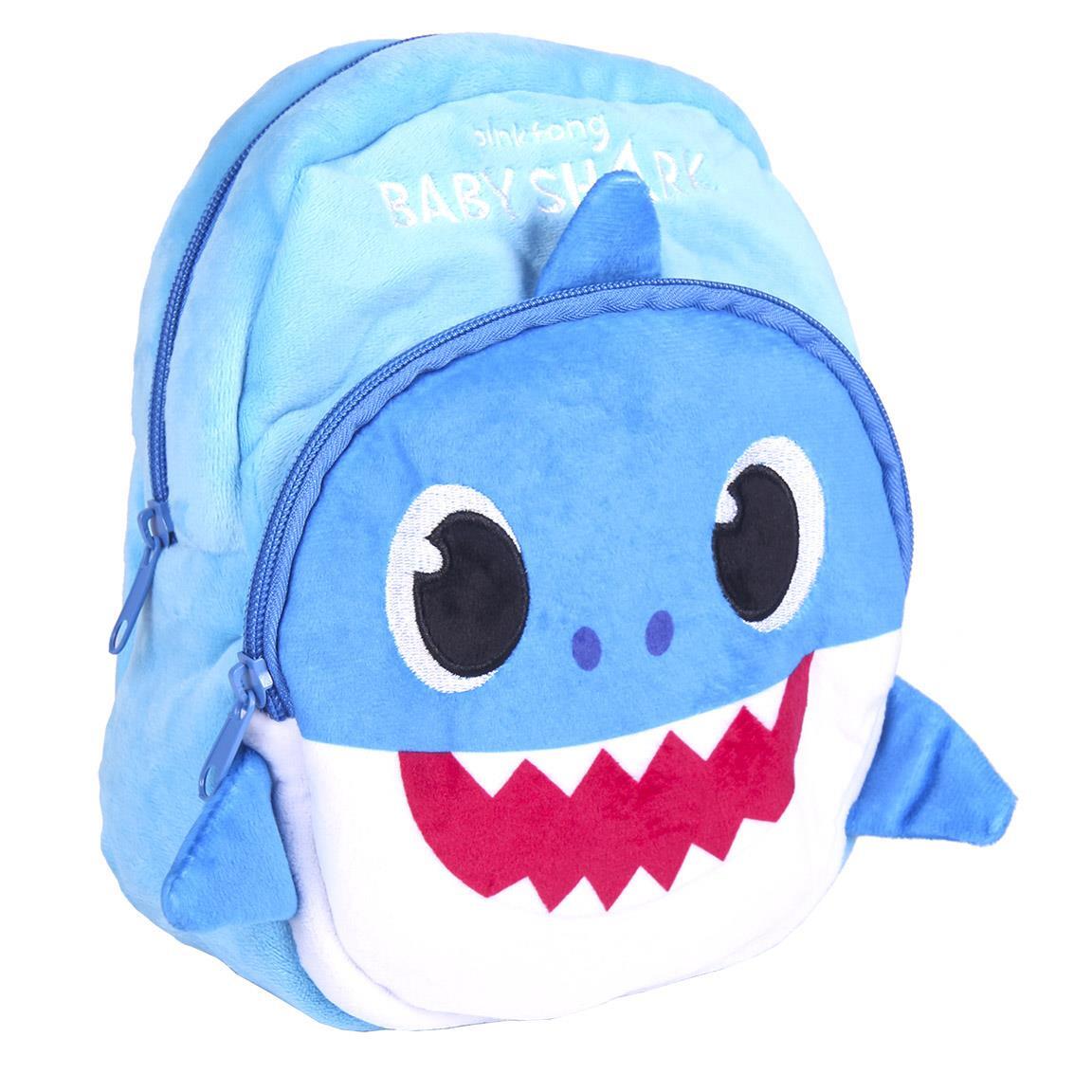 Zainetto peluche Baby Shark Azzurro