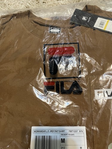 Unopened New Fila Desert Khaki Long Sleeve Athletic Shirt with tags. Size Med. - 第 4/7 張圖片