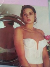 STRAPLESS BACKLESS LOW PLUNGE LONGLINE FLORAL BRA BY SMOOTHIE 662 VINTAGE