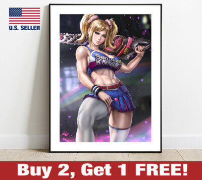 Lollipop Chainsaw Juliet Poster 18'' x 24'' Print Game Room Wall Art Decor