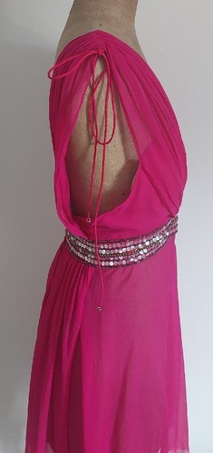 Y2K ANTHROPOLOGIE Hot Pink KAVITA BHARTIA Boho Festival Silk Top Size Small VGC - Picture 16 of 18