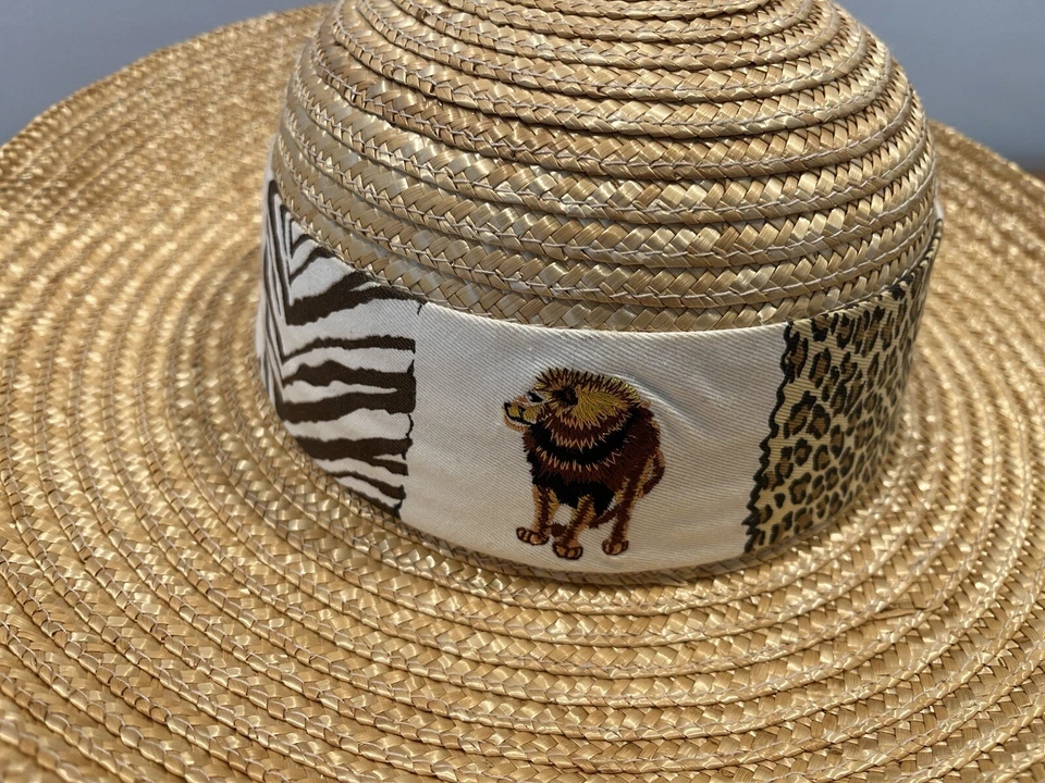 De Colección Para Mujer Walt Disney World Animal Kingdom Sombrero para Sol Safari Tema Paja Foto 4 de 4