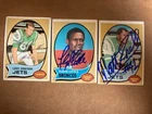 Matt Snell Signed  1970 Topps football card  with COA Auction for one Card
