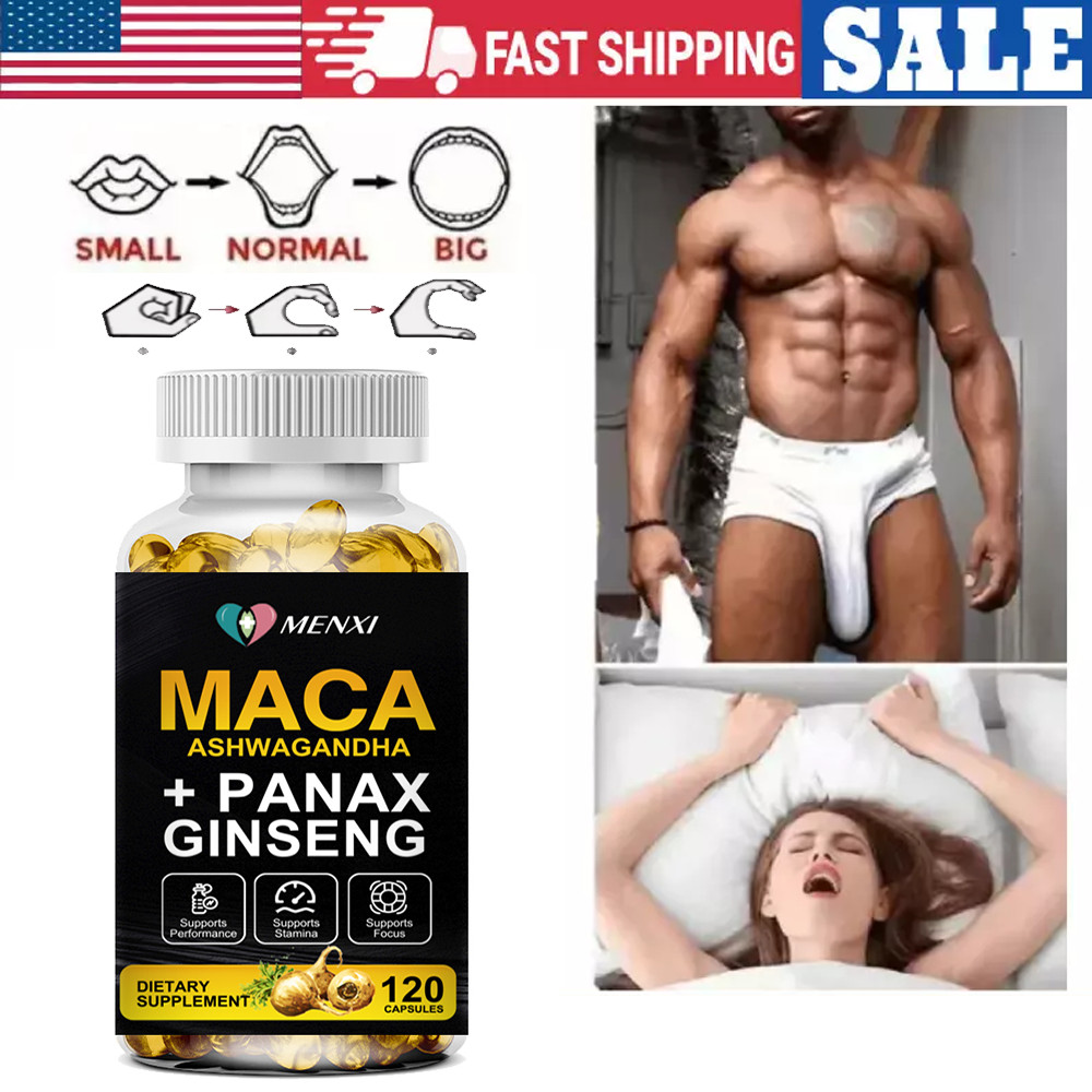 120 cápsulas potenciadoras masculinas para hombres, libido, rendimiento y soporte de resistencia
