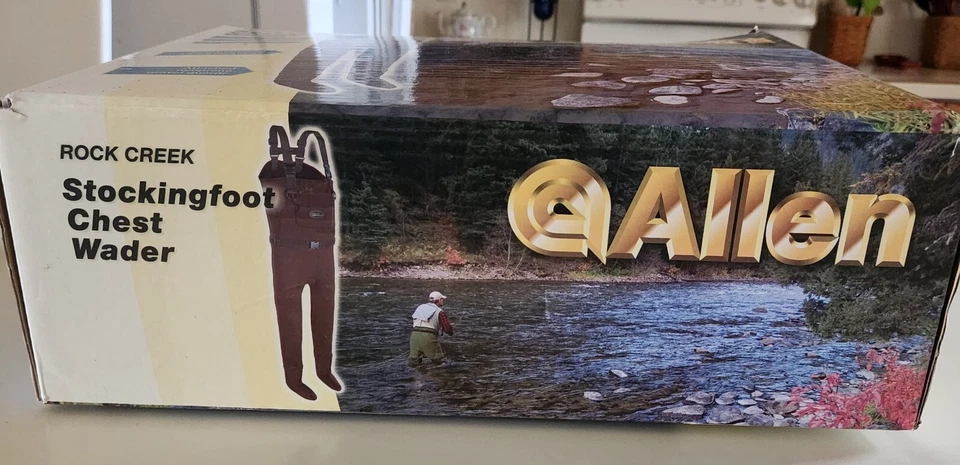 Allen Rock Creek Stockingfoot Neoprene Chest Waders Medium Wader Fishing - Image 2 of 4