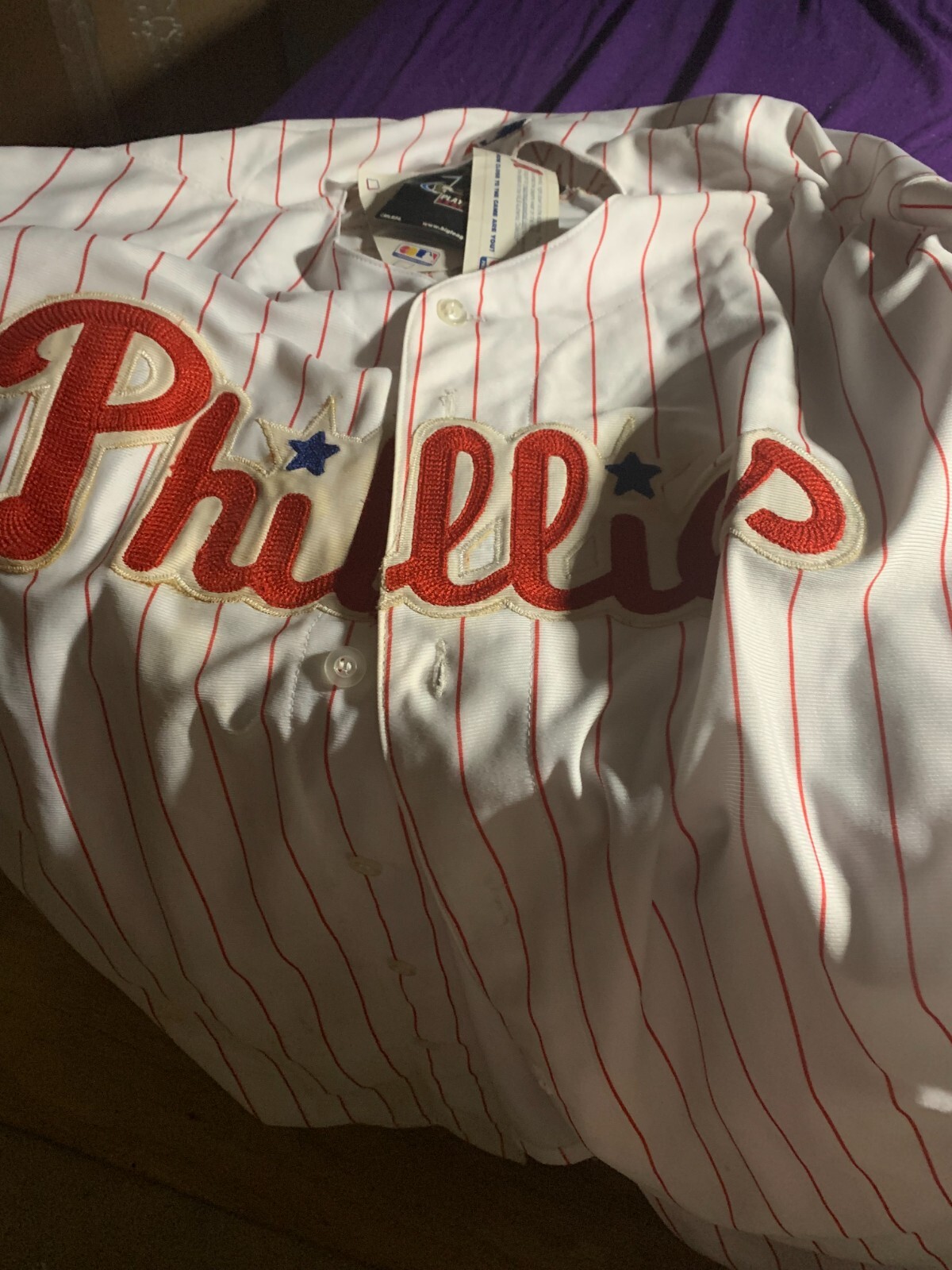 2008 COLE HAMELS PHILADELPHIA PHILLIES W.S. FALL CLASSIC W/TAGS SIZE 60 XXL