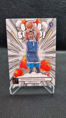 Anthony Edwards RARE BOMB SQUAD SSP INVESTMENT CARD PANINI MVP TIMBERWOLVES #6