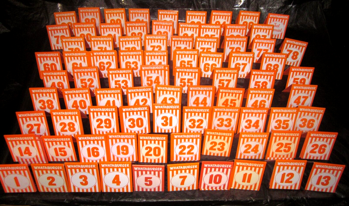 Whataburger Table Tent #