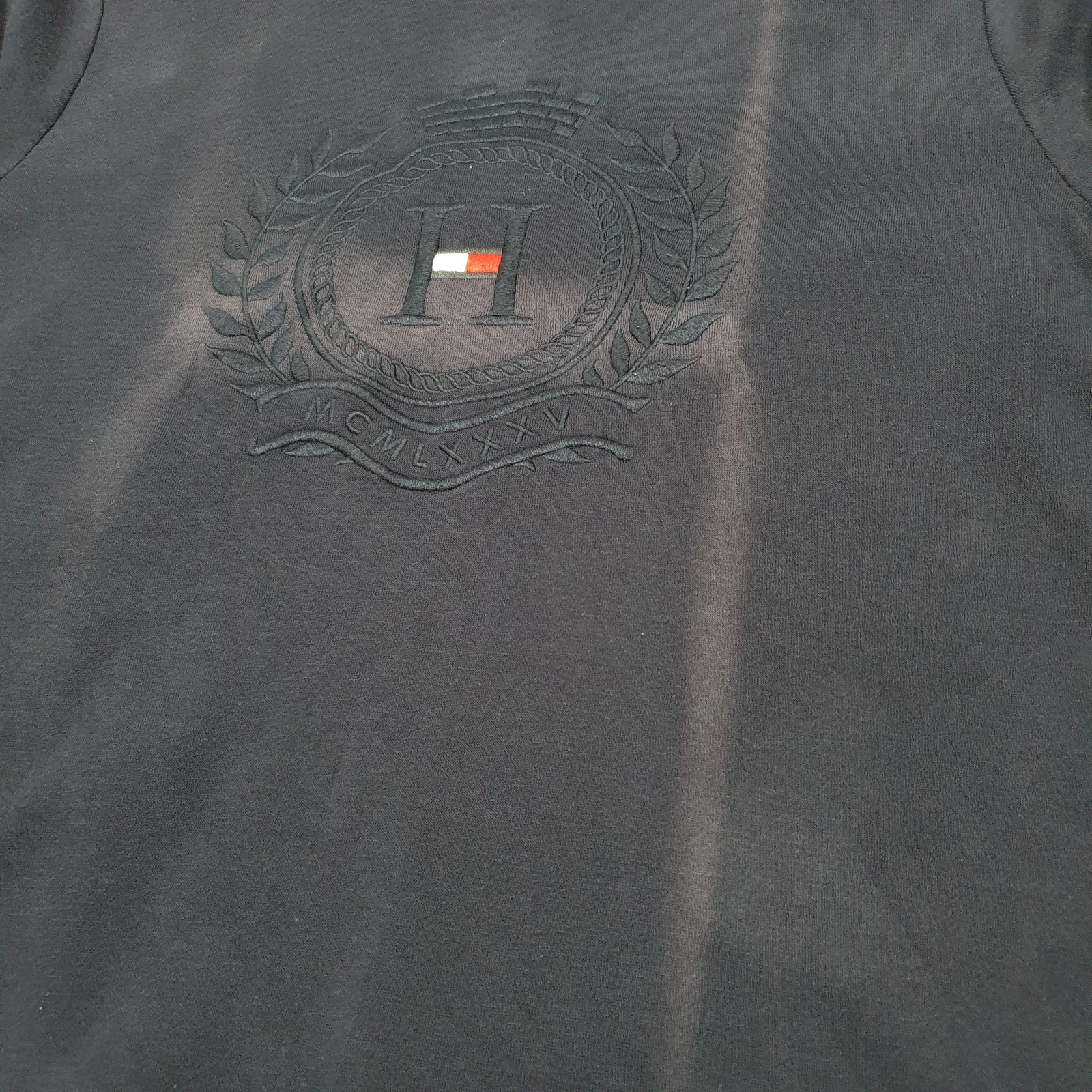 TOMMY HILFIGER Crewneck Crest Jumper Sweatshirt Womens L image 4