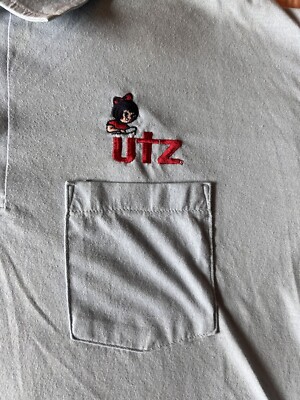UTZ Quality Foods Employee Polo Shirt XL Blue Snack Food Potato