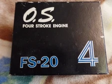 O.S Airplane 4-Stroke Engine Fs-20 Unused Vintage Rc Engine / Rare Item 