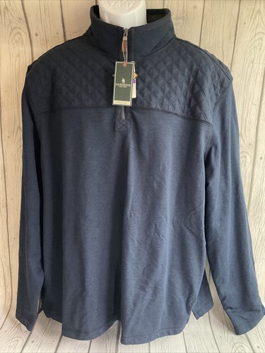 GH Bass Men's 2XL Mountain Fleece 1/4 Zip Pullover Long Sleeve Sweatshirt