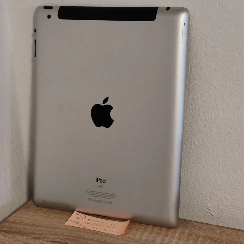 Apple iPad 2 / 64GB, 9,7 Zoll- silber / Bastler / defekt A1396 / #8 - Bild 2 von 3