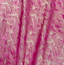 Army Camouflage Viscose Iridescent Satin Feel Non Static Fabric BTY Cloting-Pink