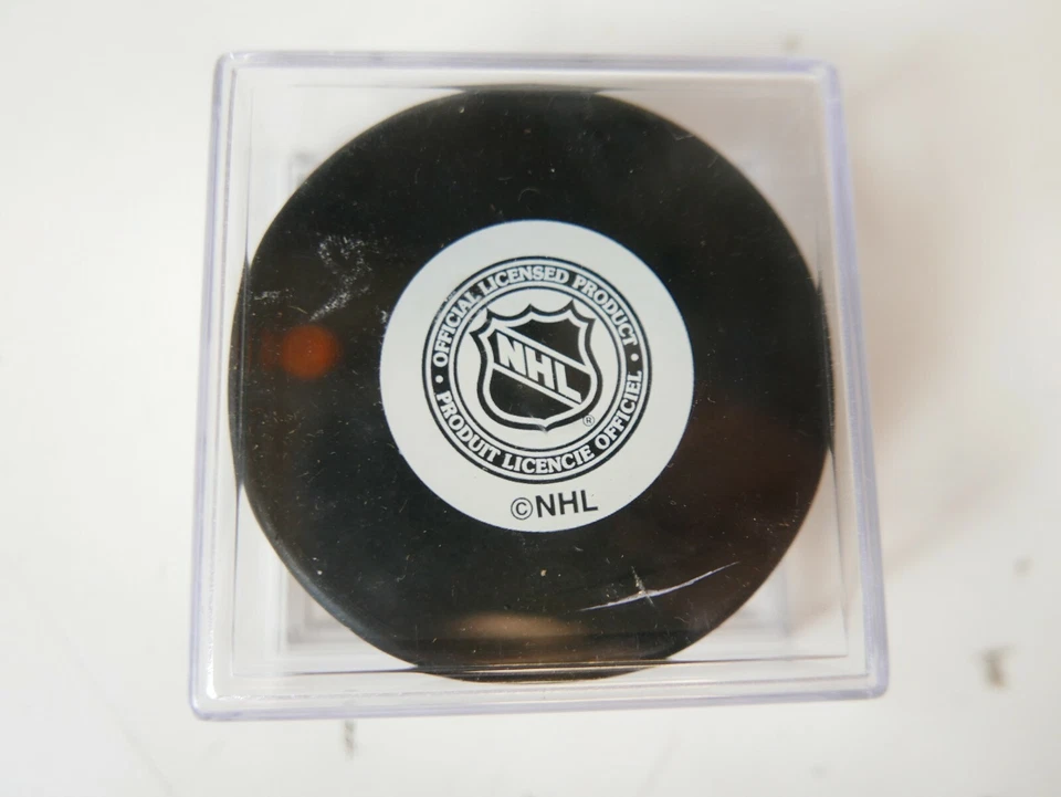 Disco de hockey firmado por Darryl Sydor NHL Dallas Stars autógrafo Foto 3 de 3