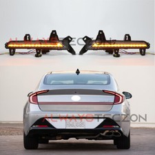 LED Rear Reflector Tail Light Bumper Brake Lamp for Hyundai Sonata 2021-2024