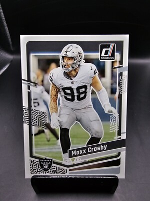 2023 Panini Donruss Football Maxx Crosby Base Card #179 - Las Vegas Raiders