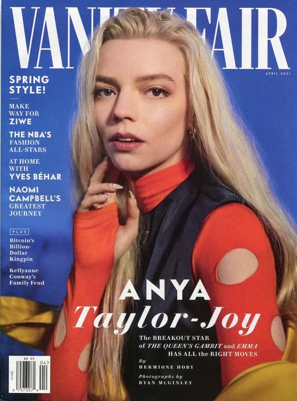 Vanity Fair Magazine April 2021 - Anya Taylor-Joy Queen's Gambit, Naomi Campbell