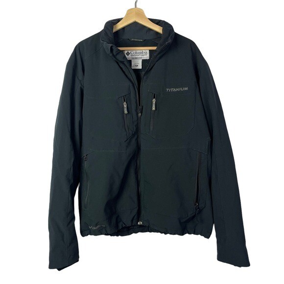 Columbia Titanium Black Heavy Duty Winter Full Zip Jacket XL | eBay