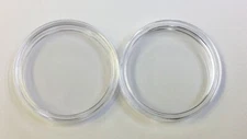 NEW Set (2) 40 mm Air Tite Casino Poker Chip Acrylic Holders 2 Air Tites NEW *