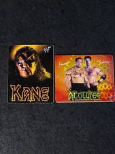 Lot Of 2 1999 WWF Vending Machine Stickers Kane  Acolytes