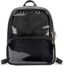 Ita Bag Double Window Candy PU Leather Backpack Kawaii Pins Bag with Insert