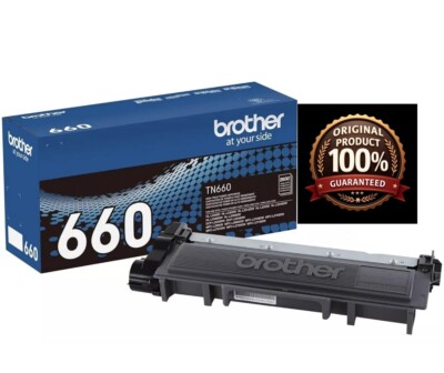 Brother TN-660 TN660 Genuine High Yield Black Toner Cartridge - OPEN BOX
