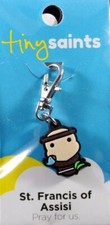 Tiny Saints St. Francis of Assisi CHARM - Bracelets, Backpacks, Purses Gifts NEW