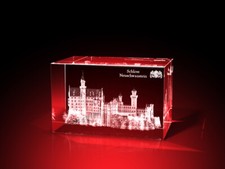 3D Glas Gravur Schloss Neuschwanstein Foto Bi...