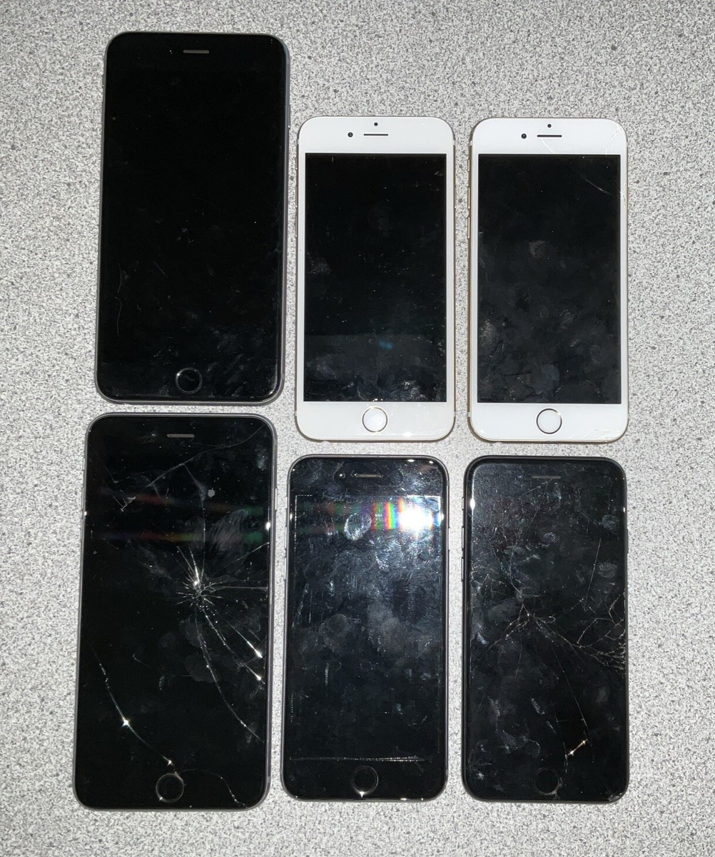 iPhone11 8 7 6s 5s 画面ひび割れ 6台セット 6 broken iPhones for parts | eBay