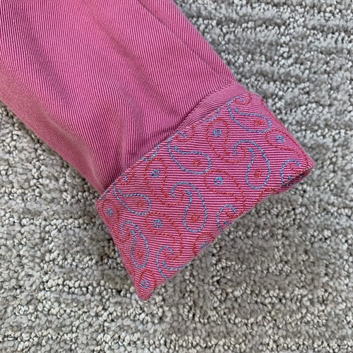 Robert Graham Shirt Large L Pink 100% Cotton Button Up Long Sleeve Top Womens - Picture 3 of 14