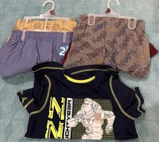 NEW Boys size 6 and 7 summer clothes lot 4 Shorts ,1 t shirt 