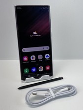 Samsung Galaxy S22 Ultra 5G SM-S908U1 512GB Burgundy Factory Unlocked Clean IMEI