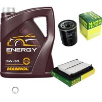Mann Inspektionspaket Filterset 5L Mannol Energy 5W-30 FüR Hyundai I10 1.1