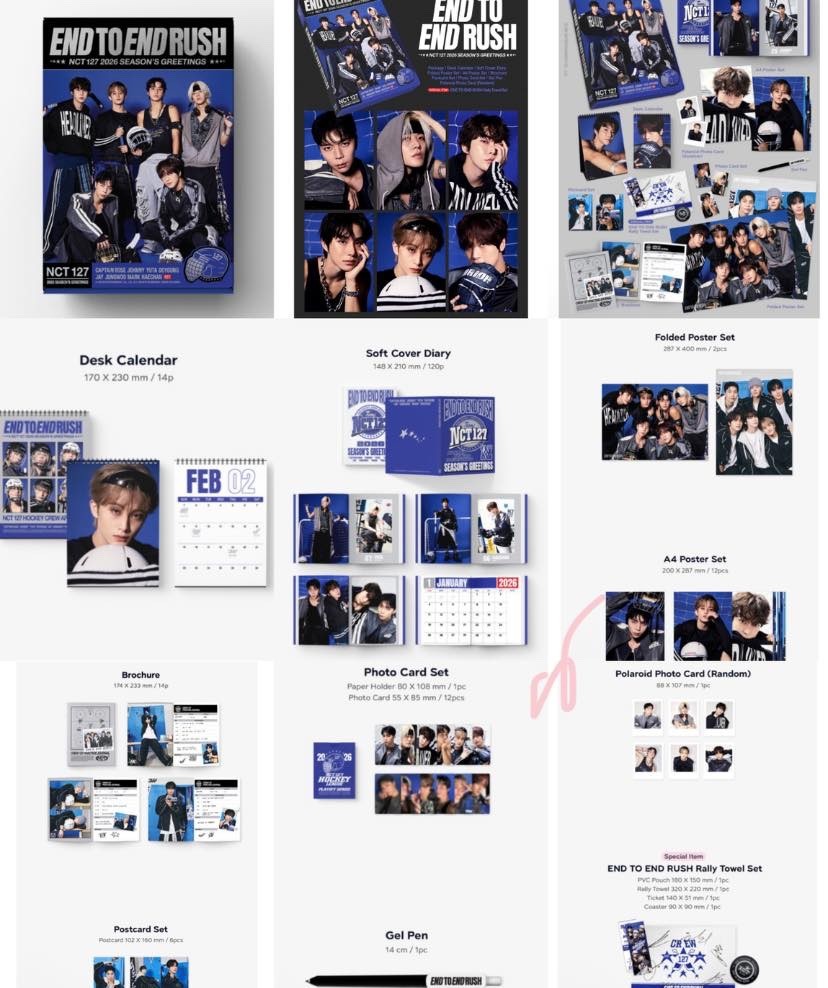 NCT127 seasons greeting まとめ売り NCT 127 SEASON'S GREETING SSGT 2026 END TO END RUSH OFFICIAL