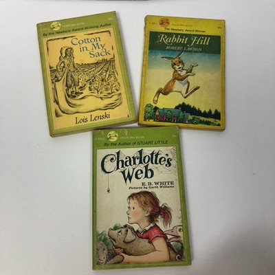 Lot of 3 Vintage Dell Yearling Books Paperback Children's Charlotte's Web