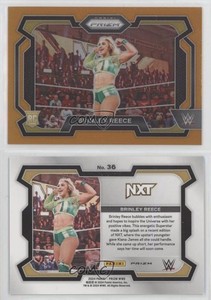 2024 Panini Prizm WWE Orange Prizm /99 Brinley Reece #36 Rookie RC