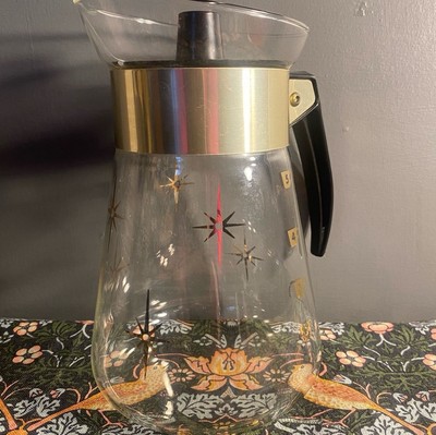Pyrex Kaffeekanne Atomic Stars Maxwell House Geschirr Getränke Cafe Haushaltswaren
