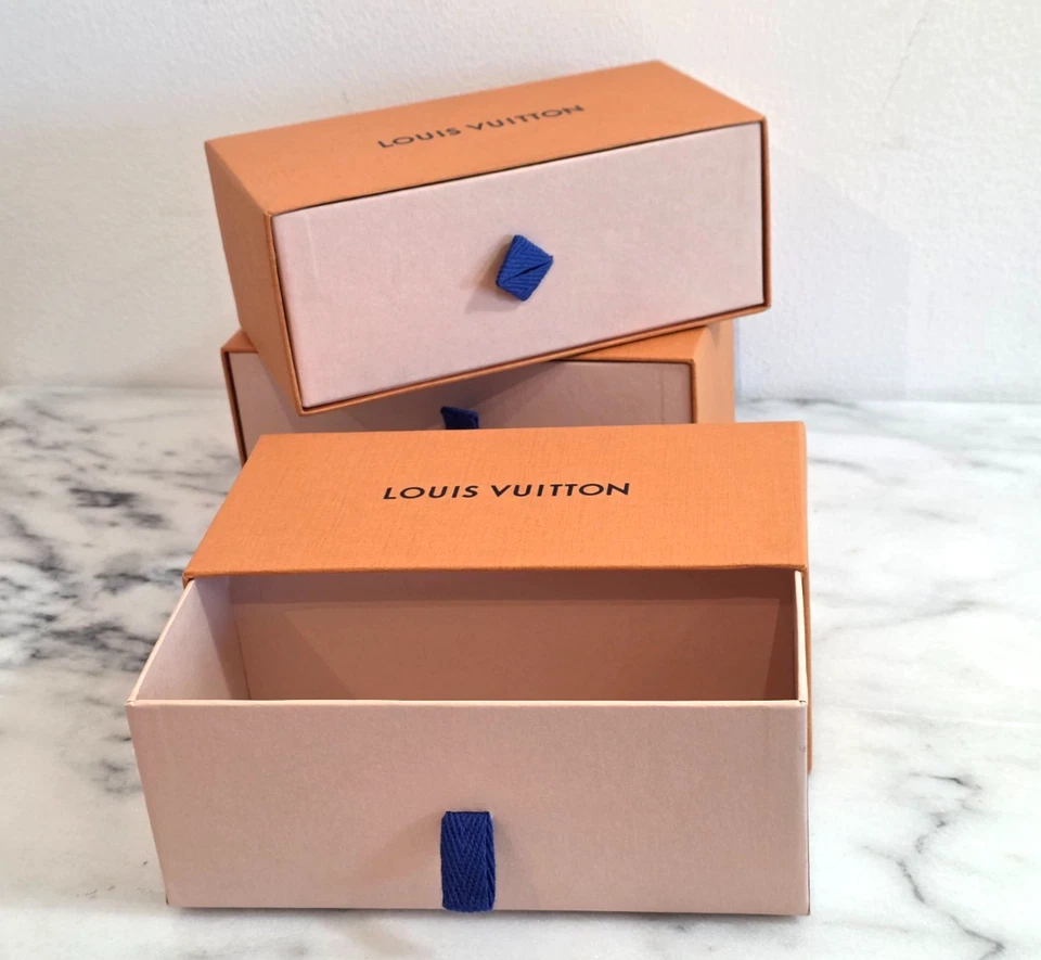 Auténticas gafas de sol Louis Vuitton naranja caja de regalo vacía - 7" x 3,5" x 2,75" Foto 2 de 3