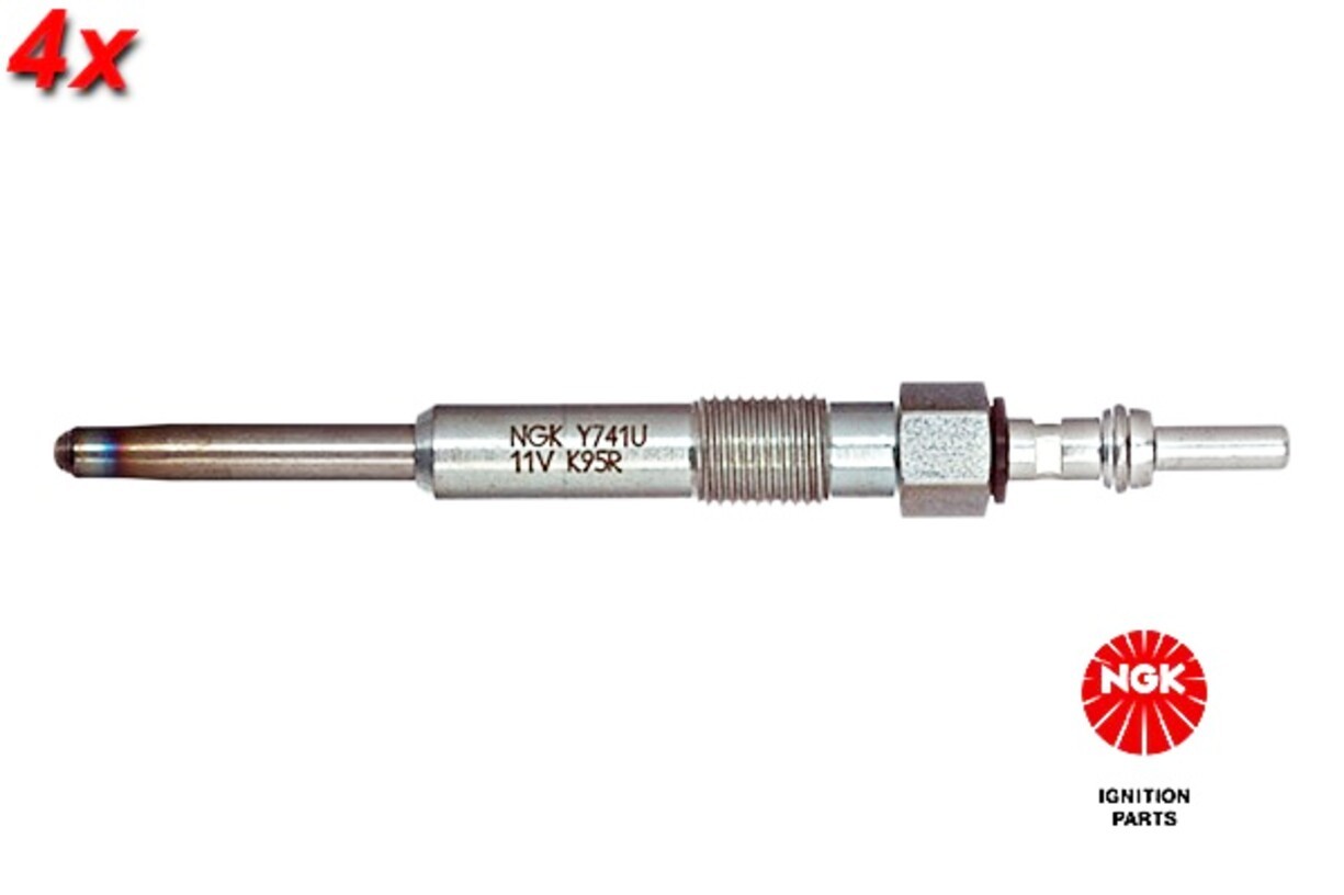 NGK 4x Glow Plug For AUDI CHRYSLER FORD JEEP OPEL SEAT SKODA VW 88-10 1214427