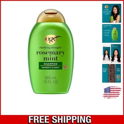 Sulfate-Free Rosemary Mint Clarifying Shampoo, 13 Fl. Oz - Strengthen Oily Hair
