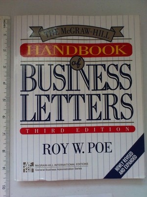 The McGraw-Hill Handbook of Business Letters - Poe, Roy W. - Good - See cond...