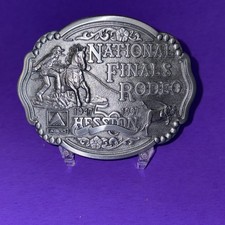 PRCA NFR 50th Hesston AGCO Rodeo Belt Buckle 1997 National Finals Rodeo