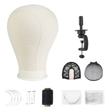 21 22 23 24 inch  Wig Canvas Block Head Mannequin For Salon Wigs Making Display