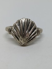 Sterling Silver 925 India Sea Shell Ring Size 6