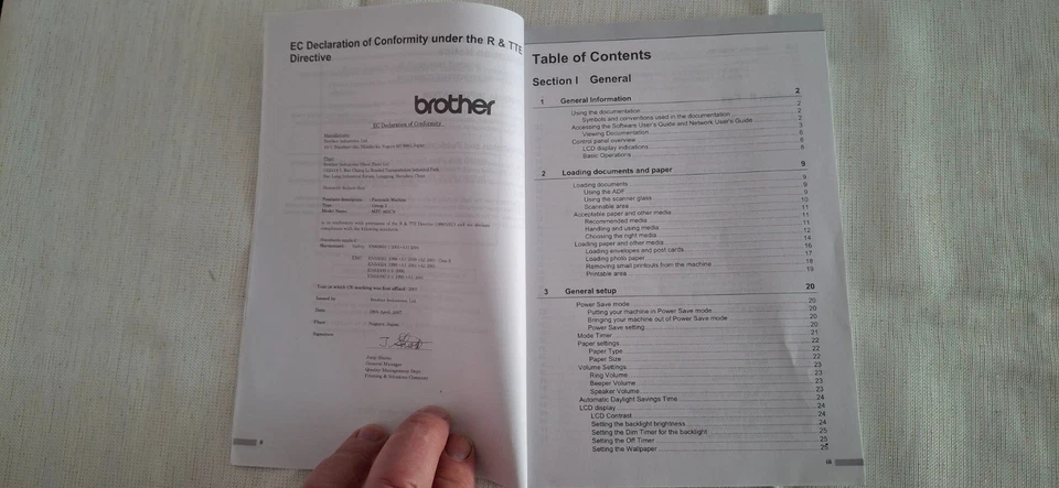 Owners Manual for Borther MFC-465CN (fax / printer / scanner) - users guide - Image 2 of 4