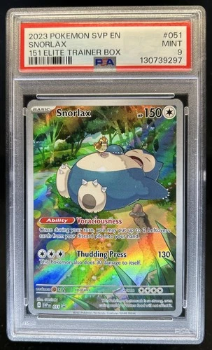 2023 Pokemon SV Black Star Promos - SVP EN Snorlax Full Art #051 PSA 9 MINT