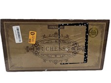 AMEROUS Wooden Chess  Checkers Set with Upgraded Weighted Chess Pieces, 15 Inch