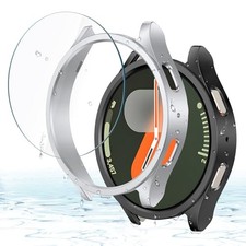 2 2 Pack Hard PC Case Bumper Tempered Glass Screen Protector for Samsung Galax