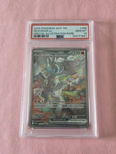 Pokémon Reshiram ex 166/086 SV White Flare SIR Holo PSA 10 English 2025